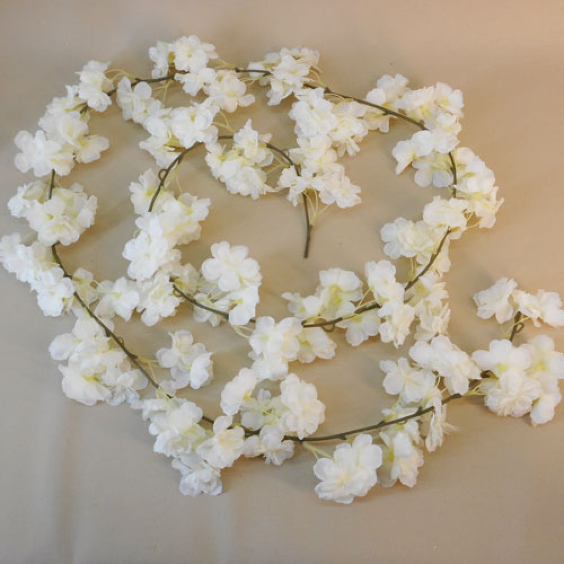 Blossom Garland Cream 210cm Artificial Flowers